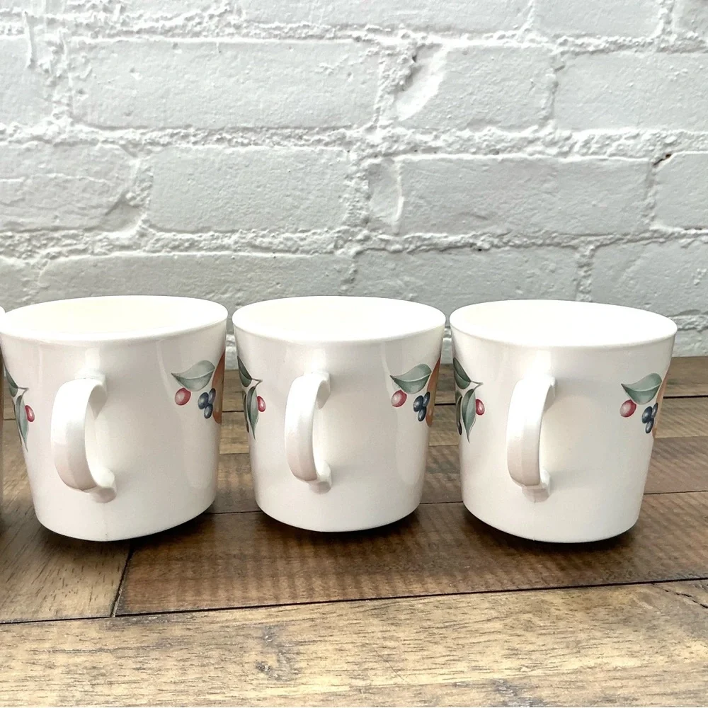 Vintage Corelle Abundance Coffee Mugs Set of 6